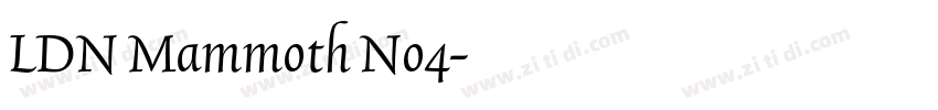 LDN Mammoth No4字体转换